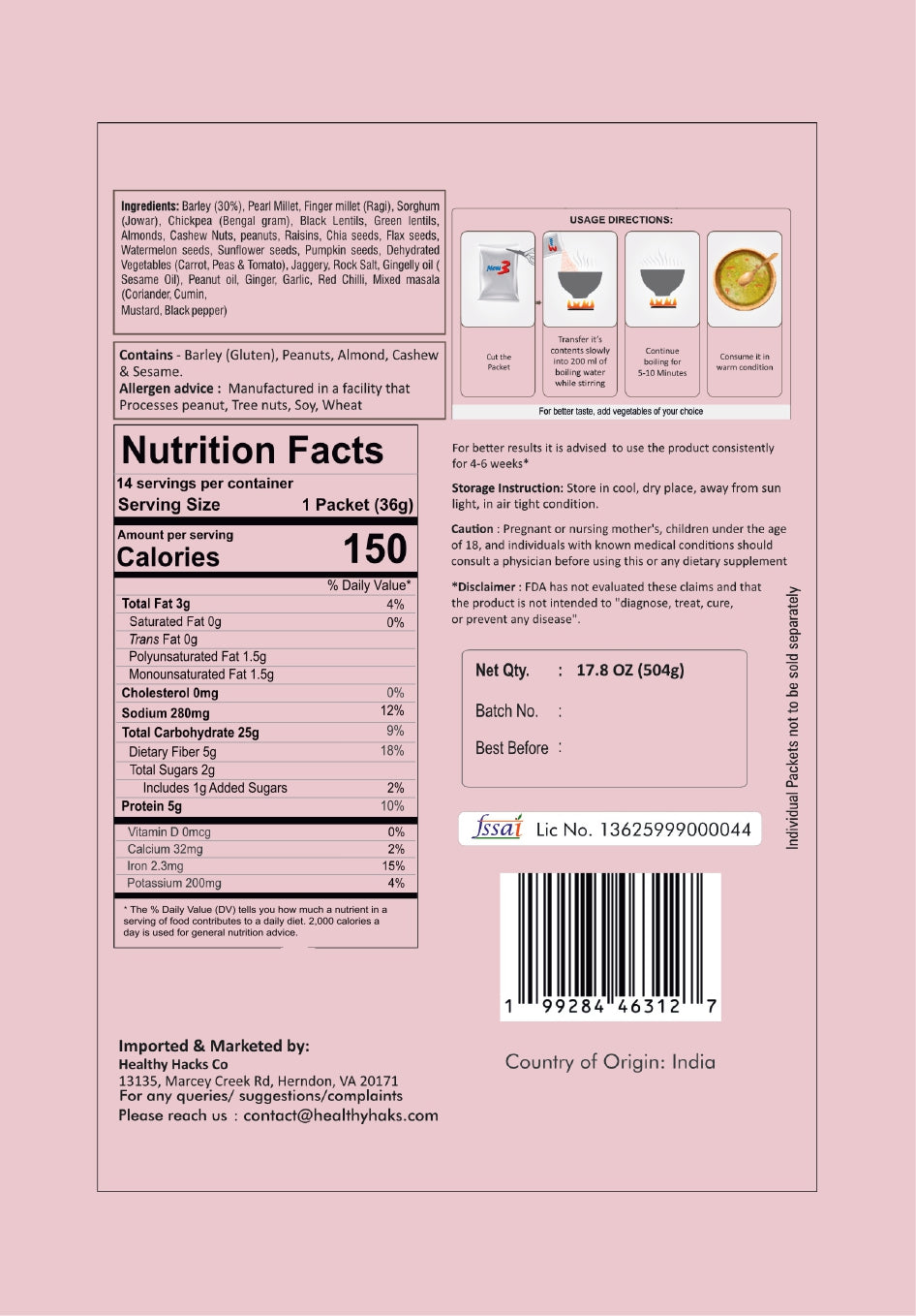 Sugar Balance,500g (14 servings)