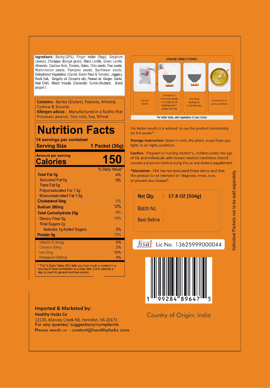 Chitka Calorie Control 200g (5 servings)